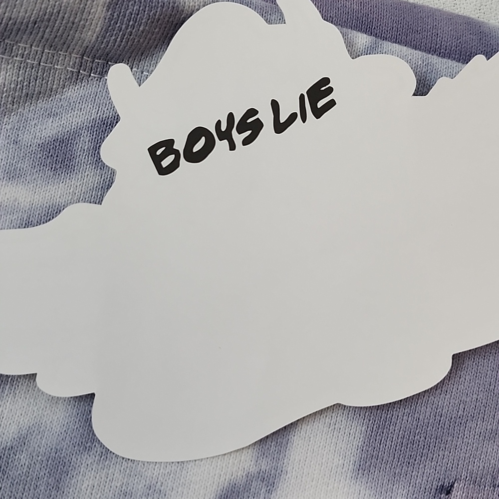 Boys Lie Purple Tie-Dye Tote with Pastel Cosmetic Pouches - Picture 4 of 16